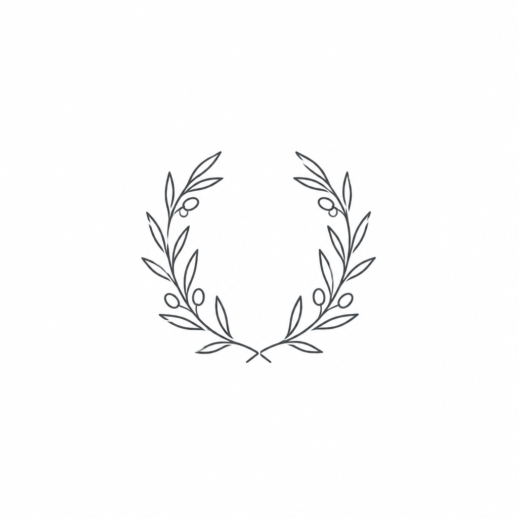 Olive Wreath Organic Cotton Tee