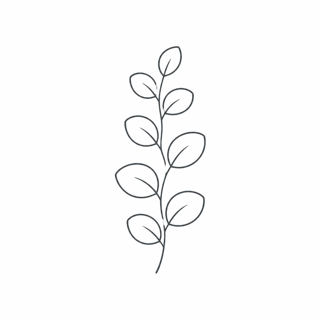 Eucalyptus Sprig Organic Cotton Tee