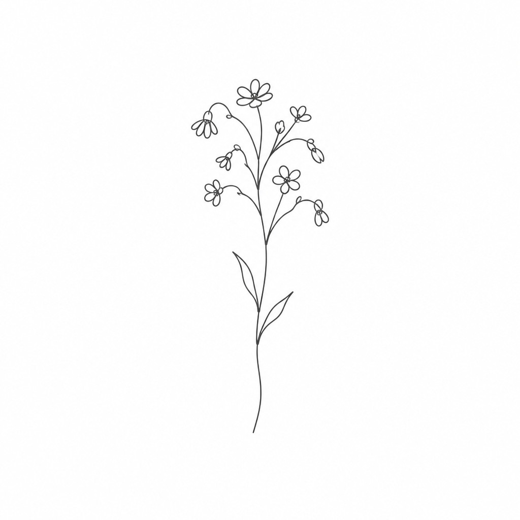 Wildflower Stem Organic Cotton Tee