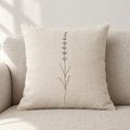 Lavender Cushion Cover — Natural Cotton