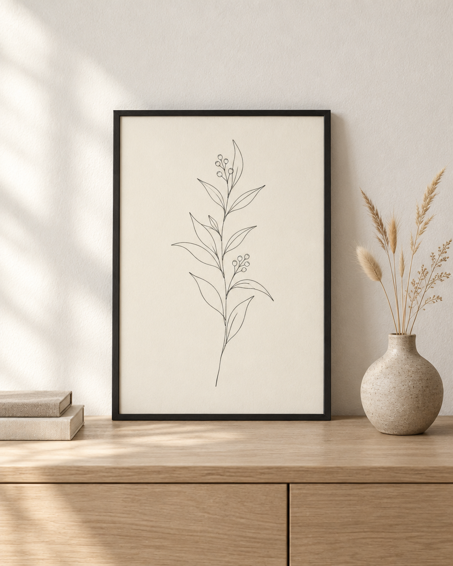 Eucalyptus — Fine-Line Botanical Print