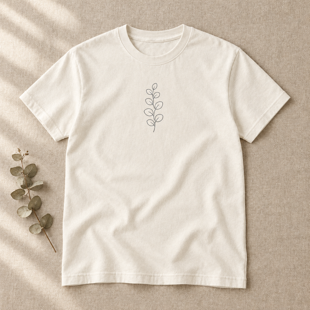 Eucalyptus Sprig Organic Cotton Tee