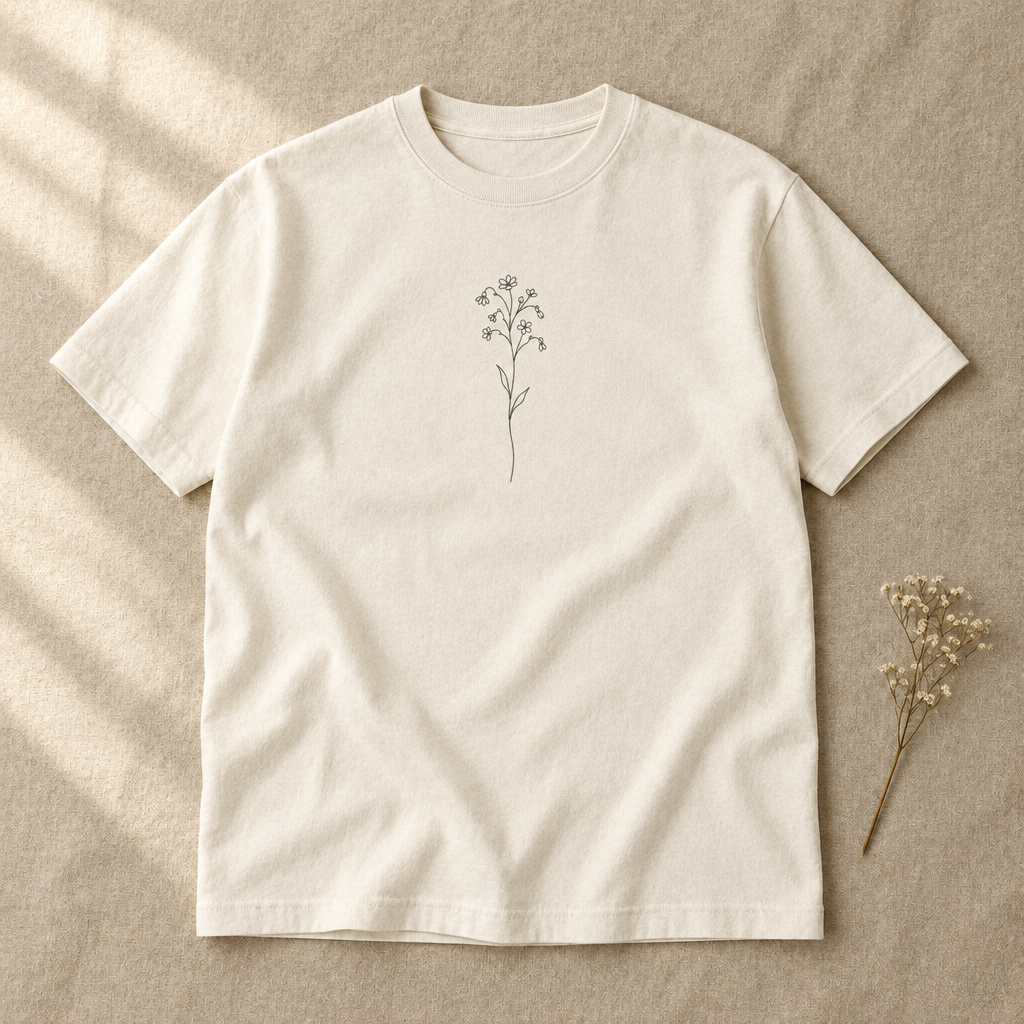Wildflower Stem Organic Cotton Tee