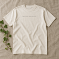 'More plants, fewer opinions.' Organic Cotton Tee