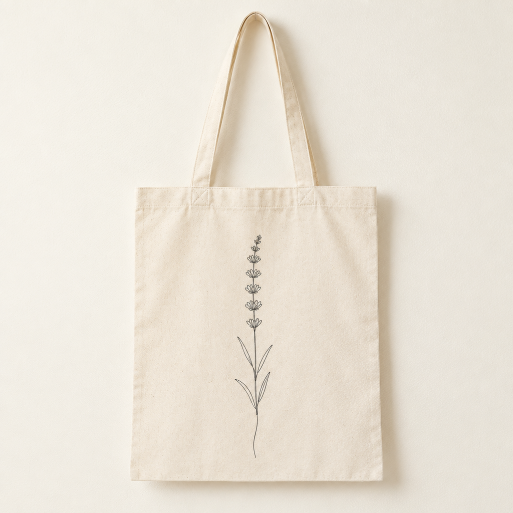 Lavender Organic Cotton Tote