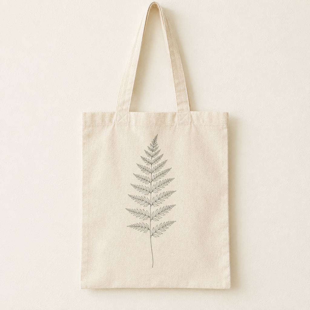 Fern Frond Organic Cotton Tote